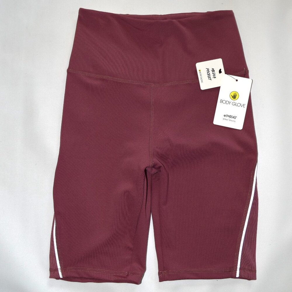 BODY GLOVE Berry Activewear Biking Shorts Womens S  *NEW*